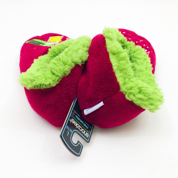 NWT Snoozies Women's Mama Needs a Beer Non Skid Soles Large 9/10 Burgundy - Picture 3 of 6